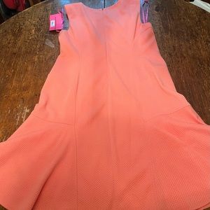 Betsey Johnson NWT tangerine sleeveless dress size 14